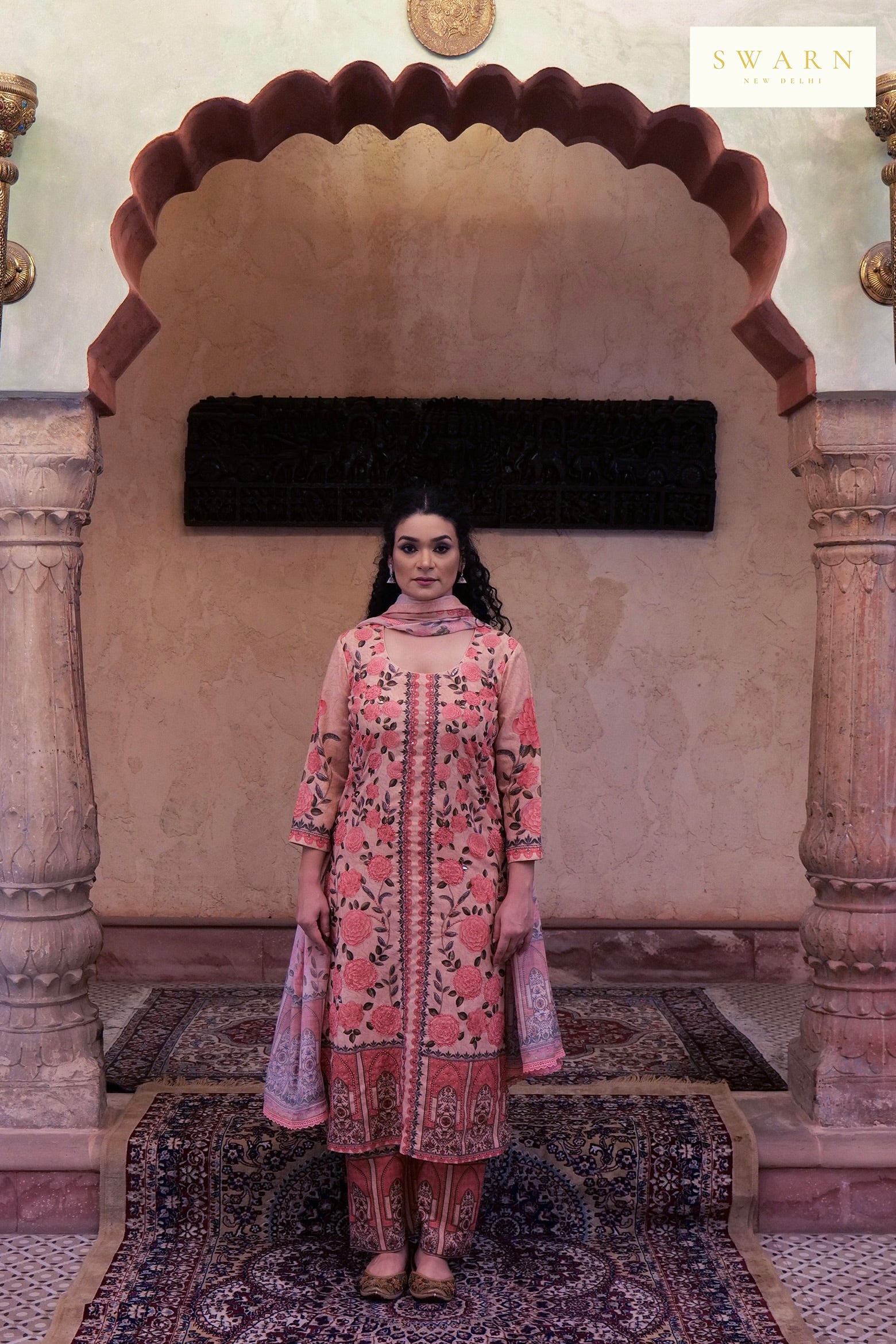 Soft Cotton Digital Printed Kurta with Mul Mul Dupatta & Hand Embroidery – 3 piece