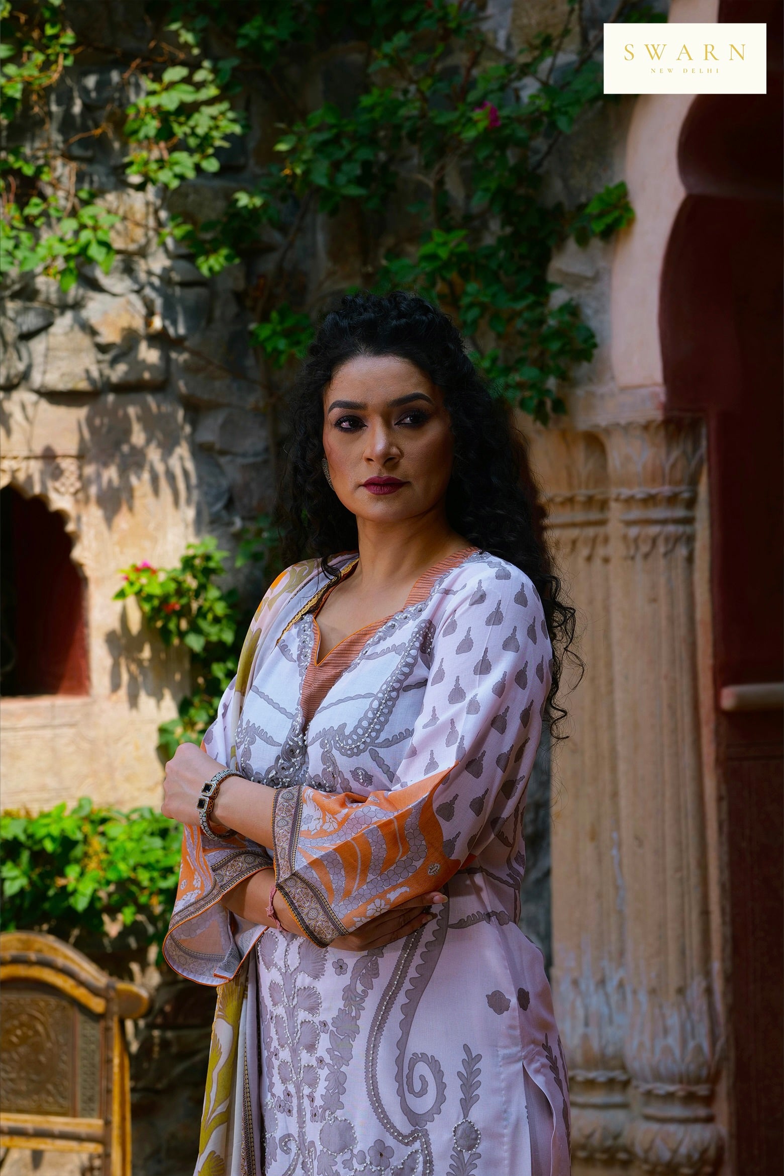 Soft Cotton Digital Printed Kurta with Mul Mul Dupatta & Hand Embroidery – 3 piece